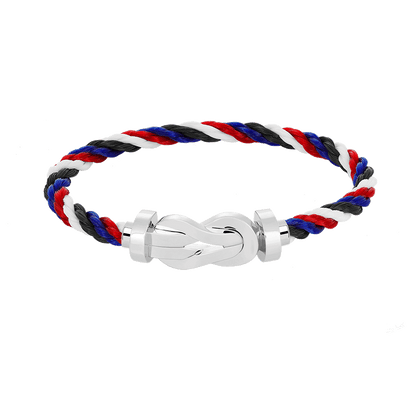 [BLUE TEARS]CHANCE LARGE 8 FIGURE BUCKLE NO DIAMOND BRACELET SILVER