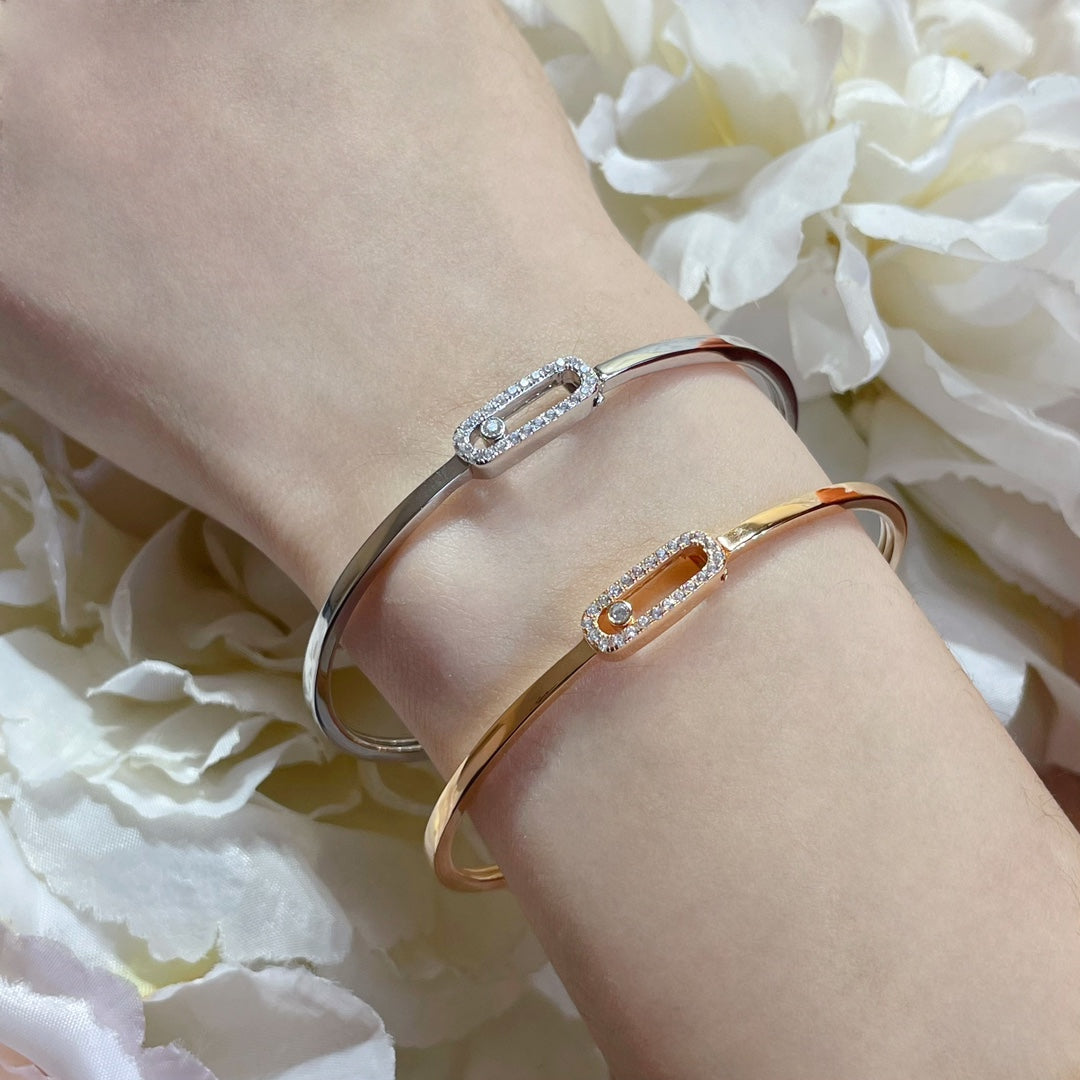 [Blue Tears Jewelry]Move Uno pavé flex bangle medium