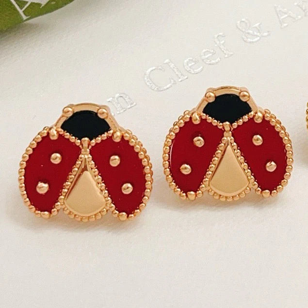 [BLUE TEARS]LUCKY LADYBUG EARRINGS