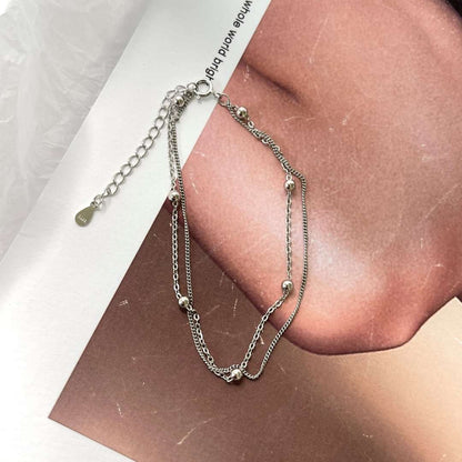 [Nova Jewelry]Delicate Bead Double Layer Bracelet