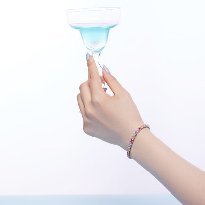 [Nova Jewelry]Ornate Sparkling Multi Cut Party Bracelet