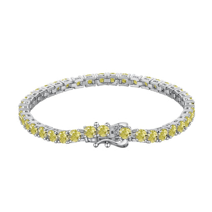 [Nova Jewelry]Ornate Dazzling Round Cut Tennis Bracelet