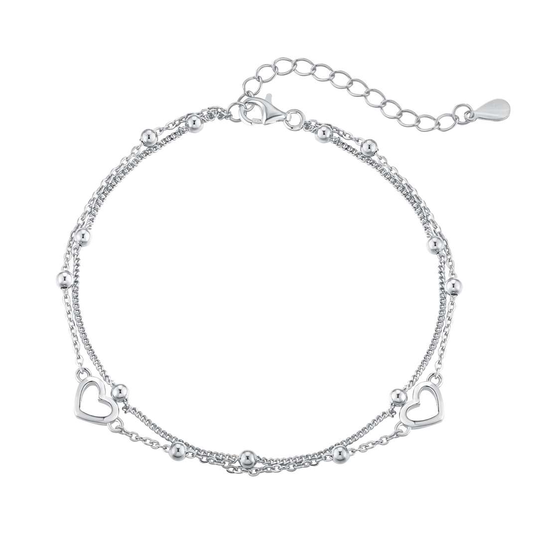 [Nova Jewelry]Dainty Double Layer Love Heart Bracelet