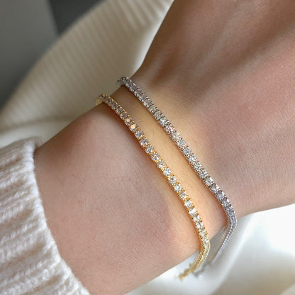 [Nova Jewelry]Radiant Shinning Princess Cut Tennis Bracelet
