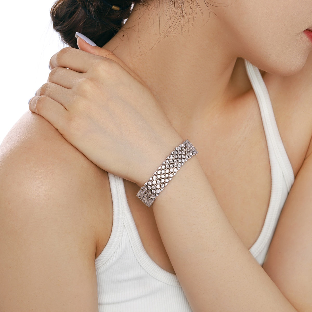 [Nova Jewelry]Ornate Elegant Round Cut Party Bracelet