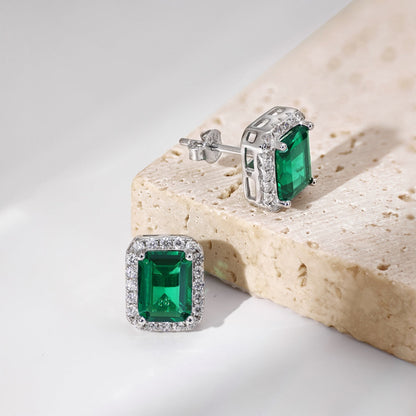 [Nova Jewelry]Luxurious Dainty Emerald Cut Banquet Earrings