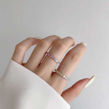 [Nova Jewelry]Sparkling Round Cut Tennis Ring