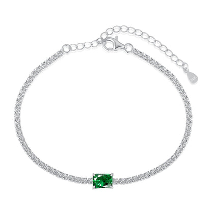 [Nova Jewelry]1.0 Carat Unique Emerald Cut Banquet Bracelet
