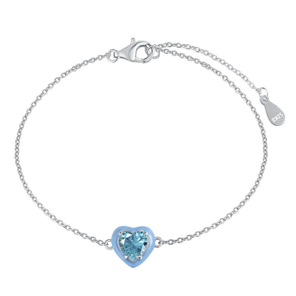 [Nova Jewelry]Sparkling Romantic Heart Shape Lover Bracelet