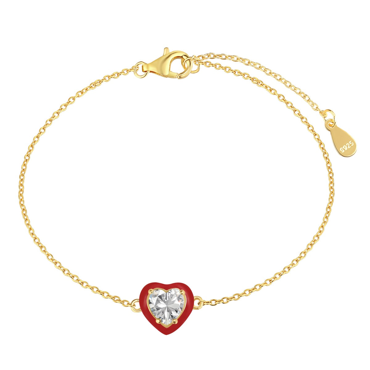 [Nova Jewelry]Sparkling Romantic Heart Shape Lover Bracelet