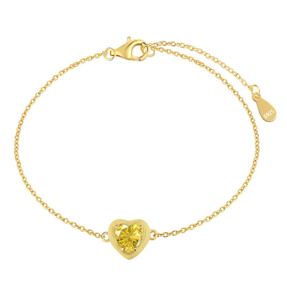 [Nova Jewelry]Sparkling Romantic Heart Shape Lover Bracelet