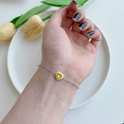 [Nova Jewelry]Sparkling Romantic Heart Shape Lover Bracelet