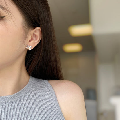 [Nova Jewelry]Dainty Bow Shape Earrings