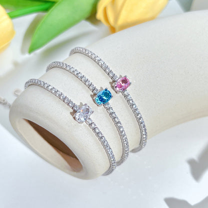 [Nova Jewelry]0.75 Carat Exquisite Oval Cut Daily Bracelet