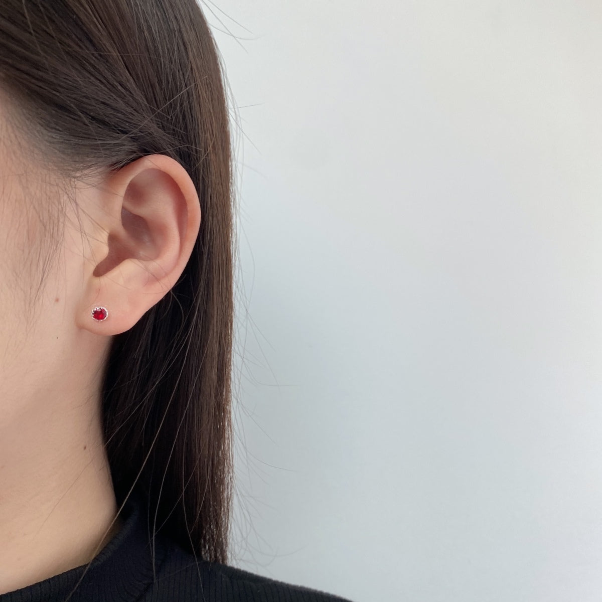 [Nova Jewelry]Sparkling Colorful Round Shape Earrings