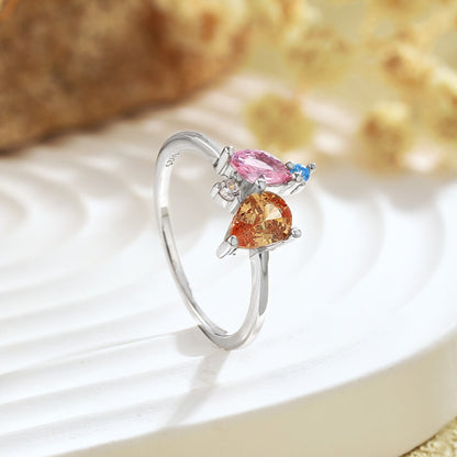 [Nova Jewelry]Radiant Colorful Multi Cut Daily Ring