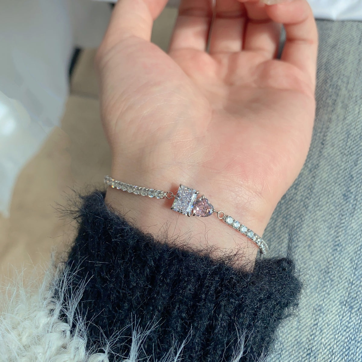 [Nova Jewelry]Dazzling Unique Multi Shape Lover Bracelet