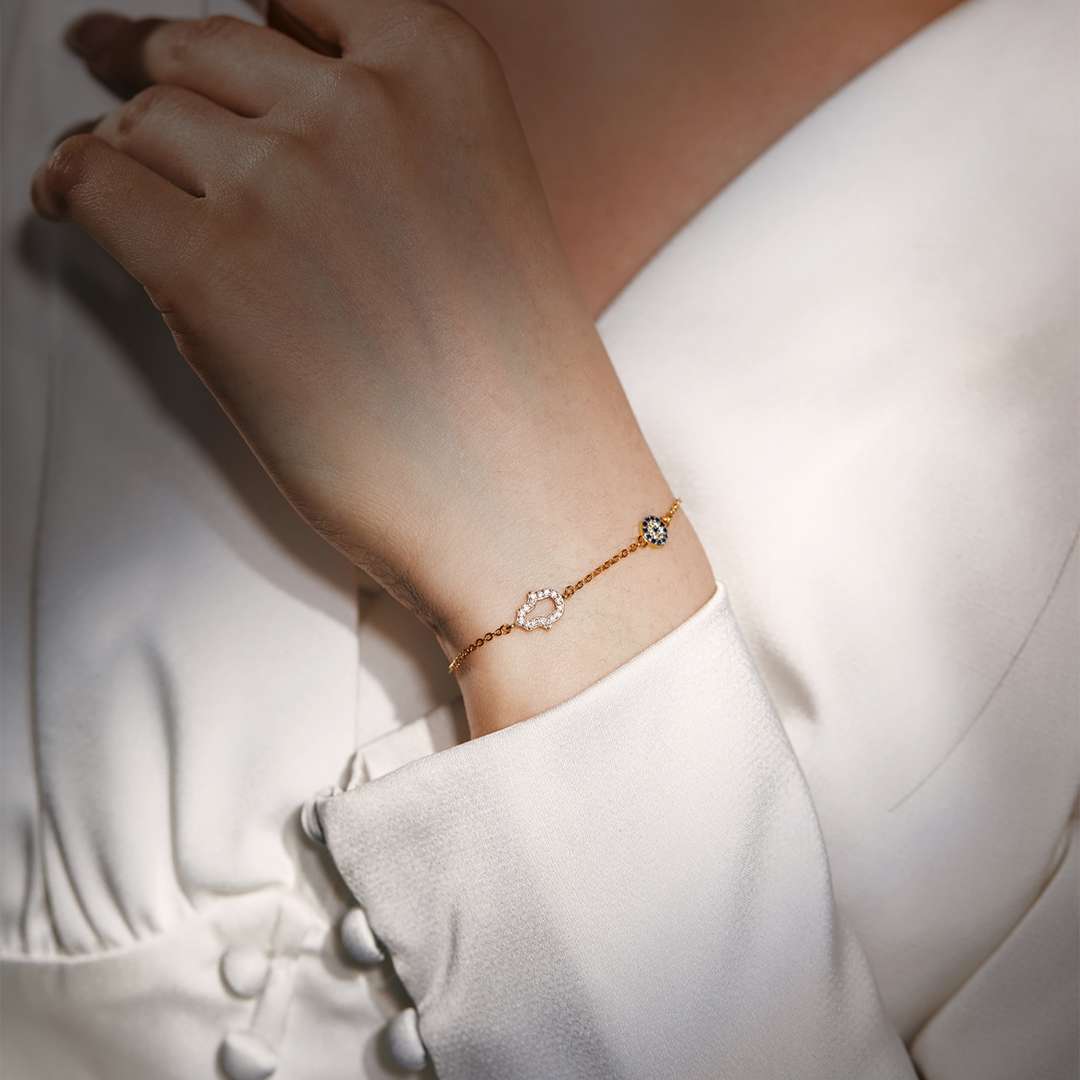 [Nova Jewelry]Gost Shape & Round Shape Necklace