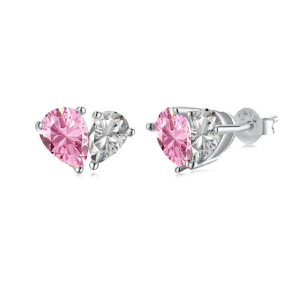 [Nova Jewelry]Dazzling Elegant Heart Cut Lover Earrings