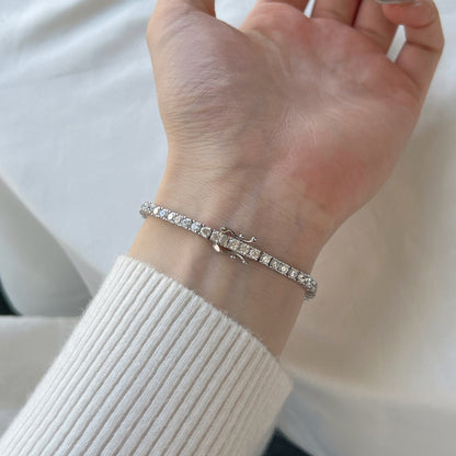 [Nova Jewelry]Dainty Charming Round Cut Tennis Bracelet
