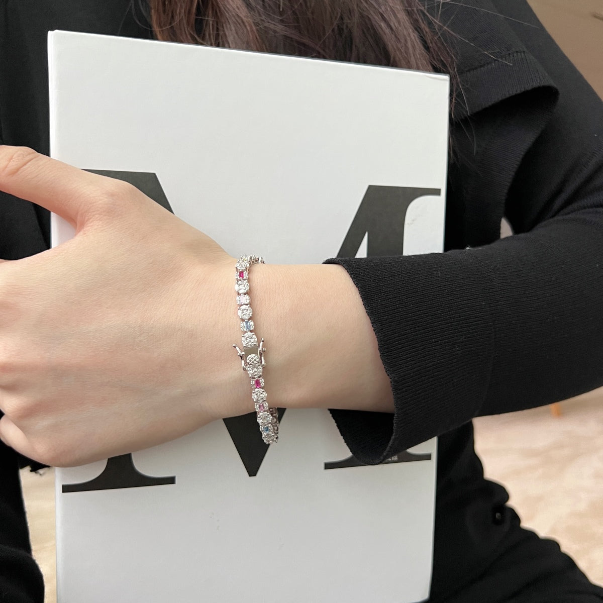 [Nova Jewelry]Dazzling Radiant Multi Cut Daily Bracelet