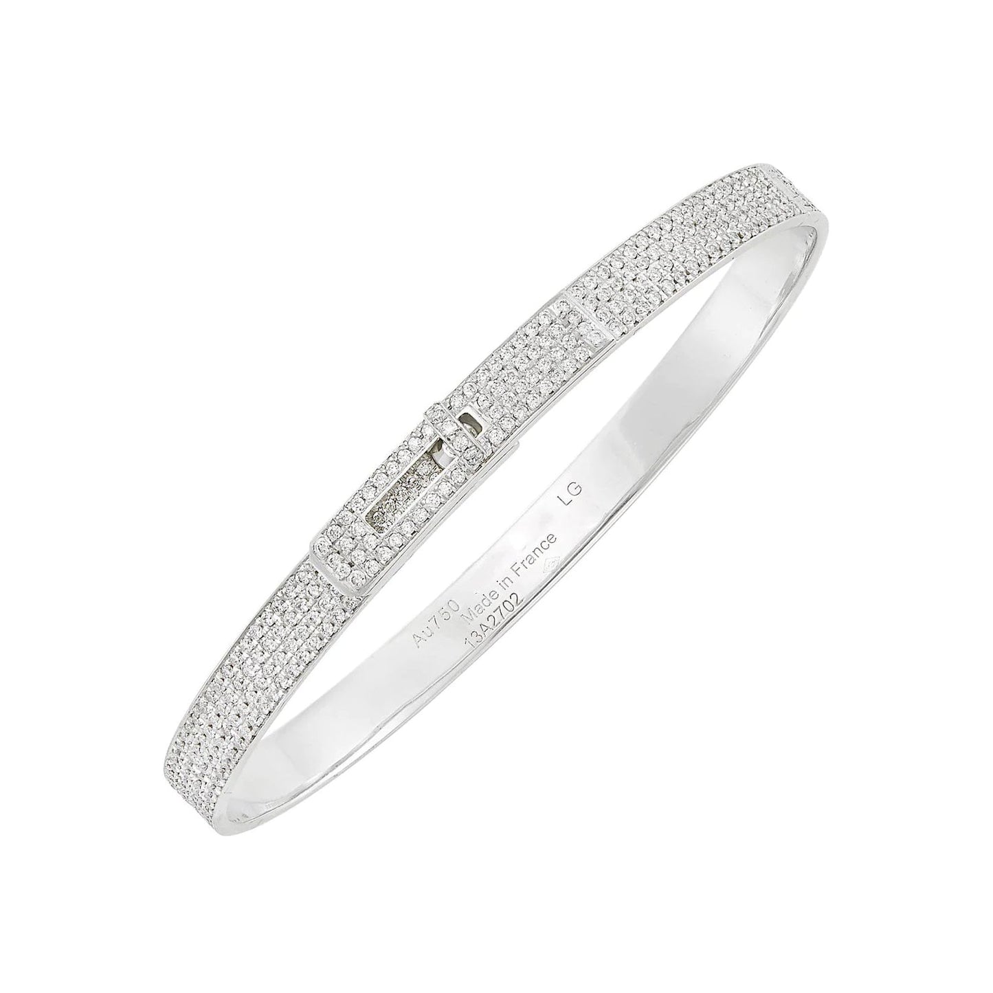 [BLUE TEARS]HM KELLY BRACELET IN SILVER AND FULL PAVE DIAMOND