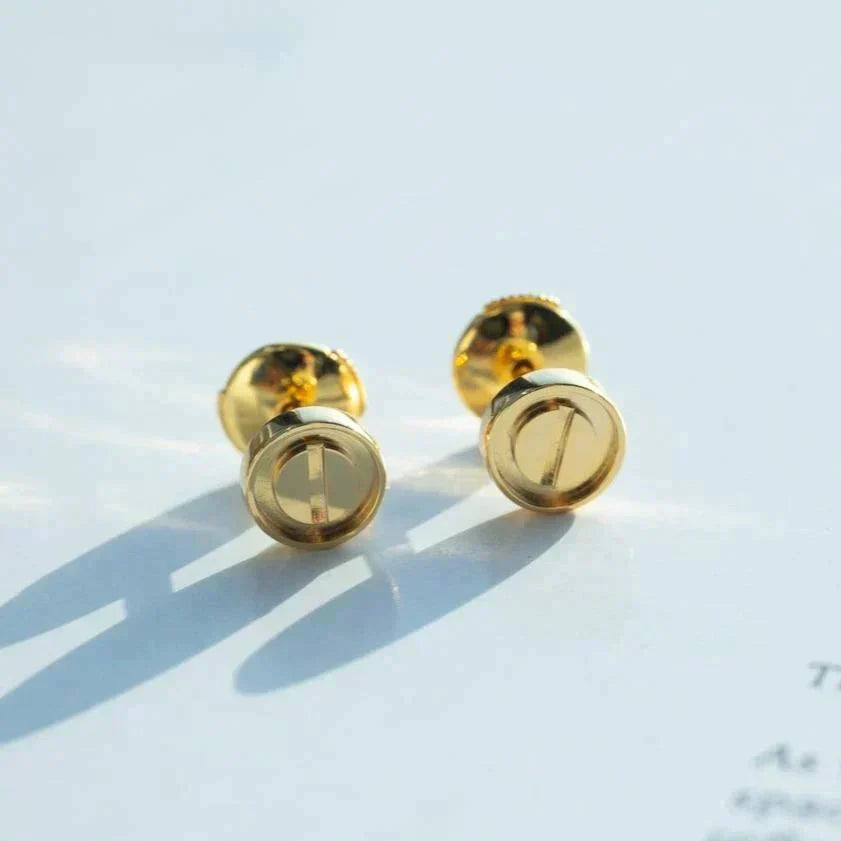 [BLUE TEARS]LOVE EARRINGS GOLD 10MM