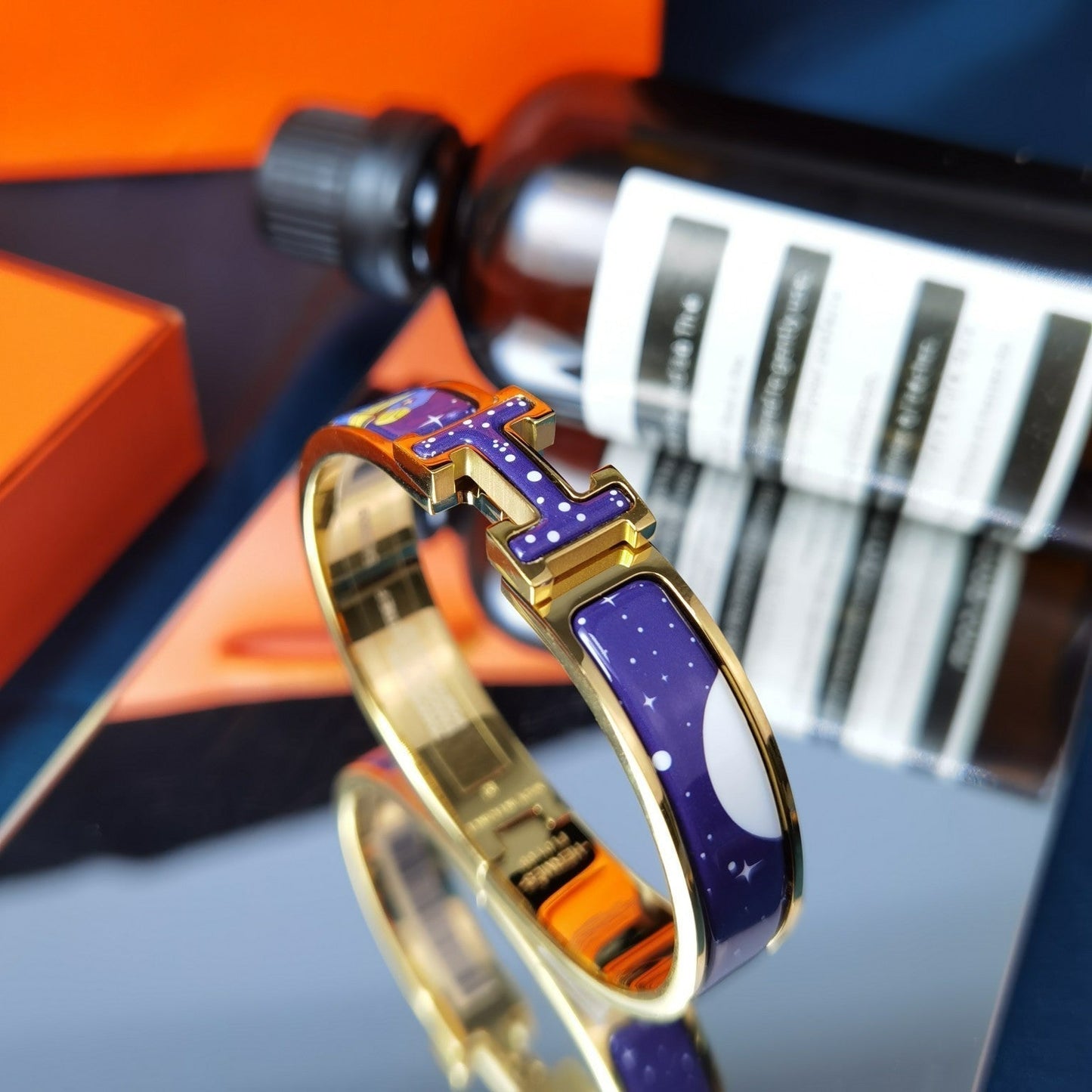 [BLUE TEARS]H STAR AND MOON BRACELET 12MM