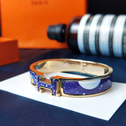 [BLUE TEARS]H STAR AND MOON BRACELET 12MM