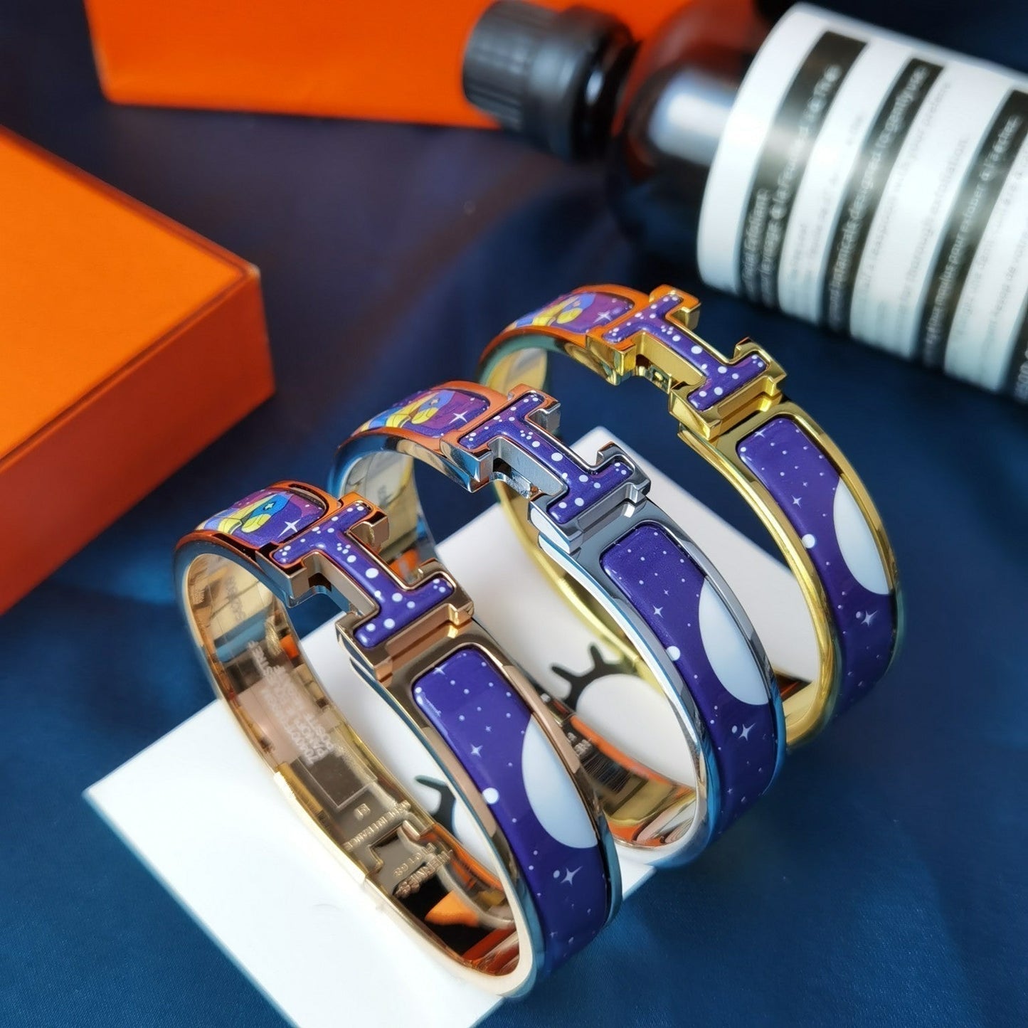 [BLUE TEARS]H STAR AND MOON BRACELET 12MM