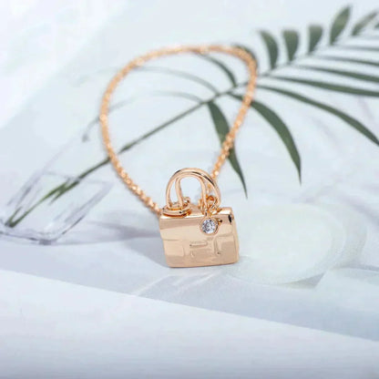 [BLUE TEARS]AMULETTE PEDANT ROSE GOLD NECKLACE