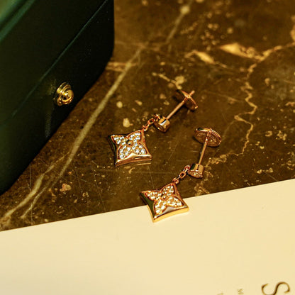 [BLUE TEARS]STAR DIAMONDS EARRINGS GOLD