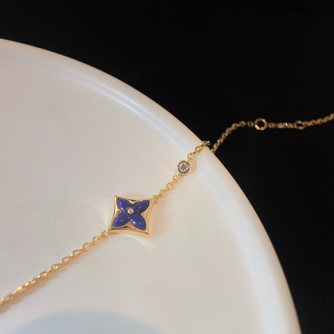 [BLUE TEARS]COLOR STAR PINK GOLD DIAMOND BRACELET