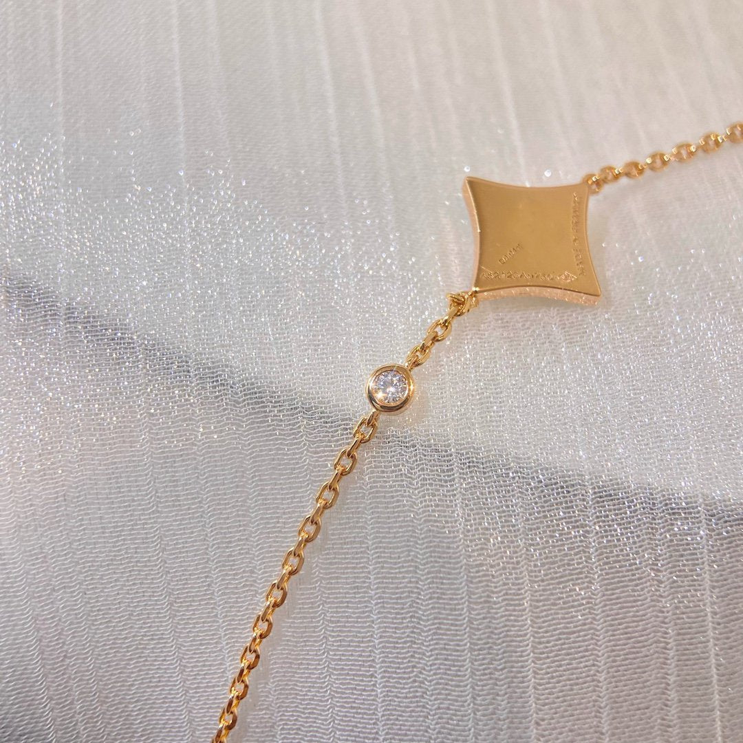 [BLUE TEARS]COLOR STAR PINK GOLD DIAMOND BRACELET