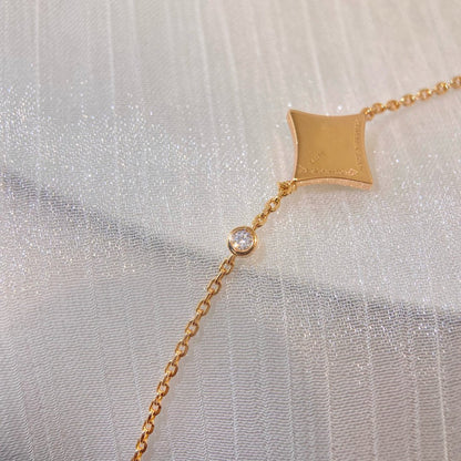 [BLUE TEARS]COLOR STAR PINK GOLD DIAMOND BRACELET