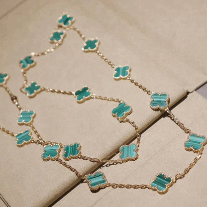 [BLUE TEARS]CLOVER 20 MOTIFS MALACHITE GOLD