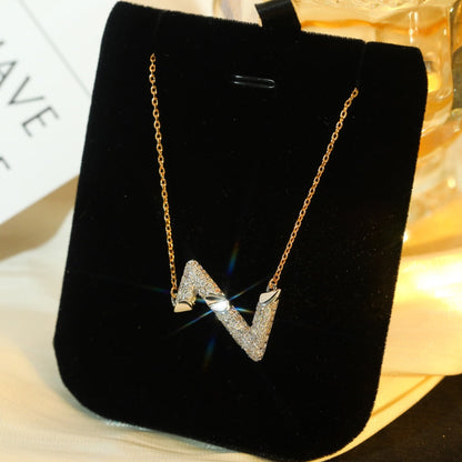 [BLUE TEARS]VOLT SILVER DIAMOND PEDANT NECKLACE