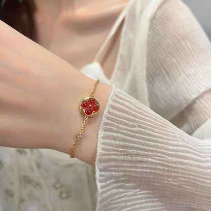 [BLUE TEARS]SUN PEDANT CARNELIAN BRACELET