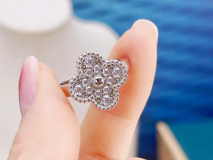 [BLUE TEARS]CLOVER DIAMOND RING