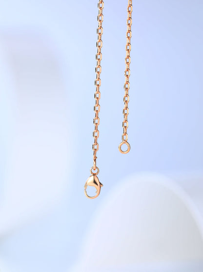 [BLUE TEARS]H CAGE PINK GOLD NECKLACE