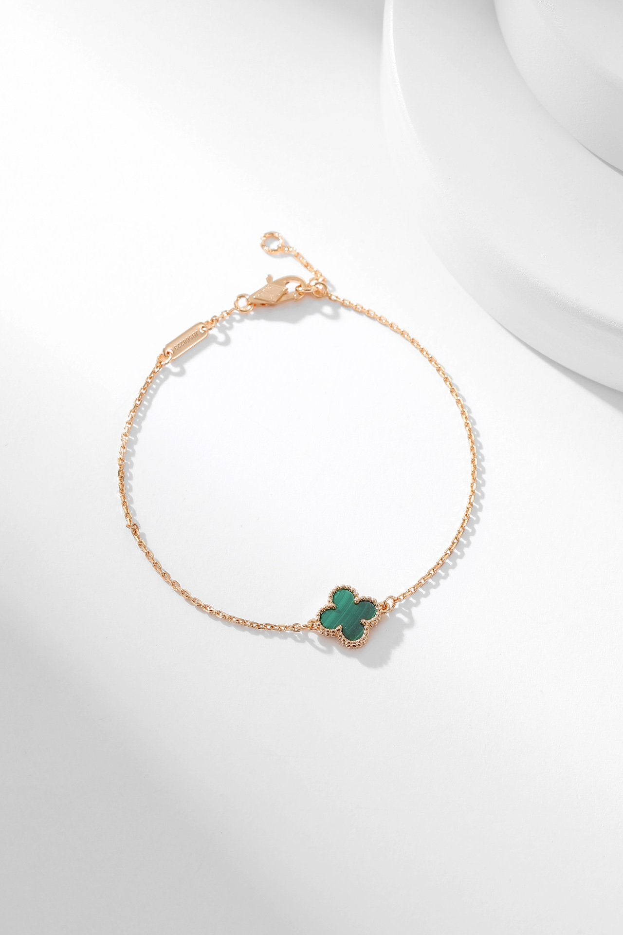 [BLUE TEARS]CLOVER BRACELET MALACHITE 1 MOTIF