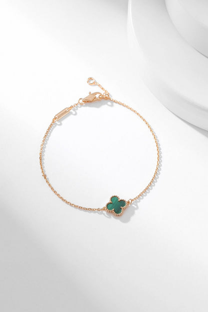 [BLUE TEARS]CLOVER BRACELET MALACHITE 1 MOTIF