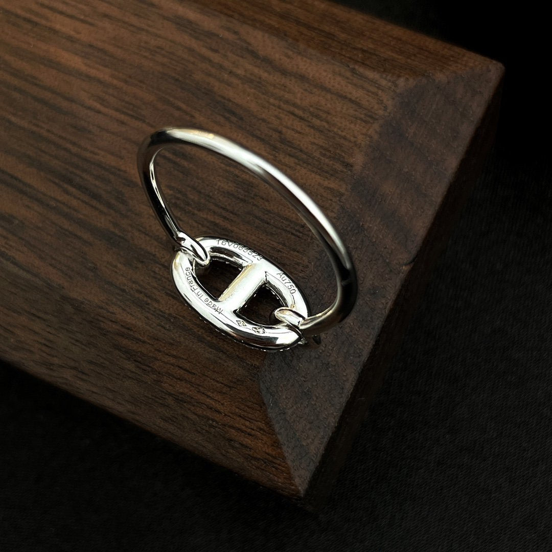 [BLUE TEARS]RONDE SMALL SILVER DIAMOND RING