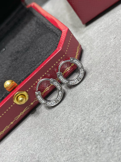 [BLUE TEARS]LOVE DIAMOND EARRINGS