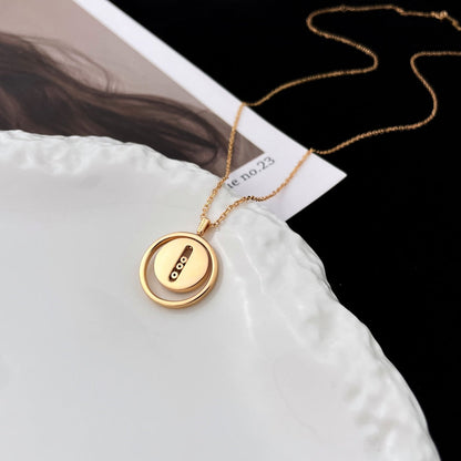 [Blue Tears Jewelry]LUCKY MOVE MOP PINK GOLD NECKLACE
