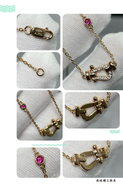 [BLUE TEARS]FORCE 10 DIAMOND PINK GOLD NECKLACE