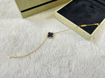 [BLUE TEARS]CLOVER 1 MOTIF PIETERSITE BRACELET