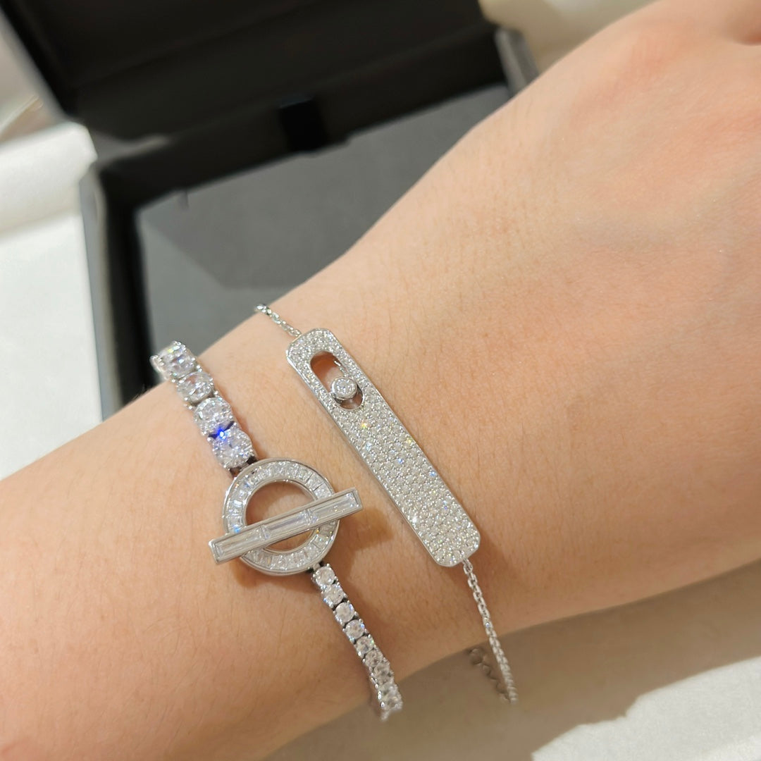 [Blue Tears Jewelry]MOVE CLASSIQUE DIAMOND PAVED BRACELET