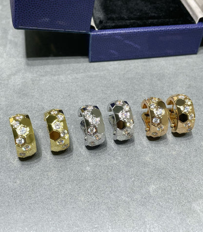 [BLUE TEARS]BEE LOVE DIAMOND HOOP EARRINGS