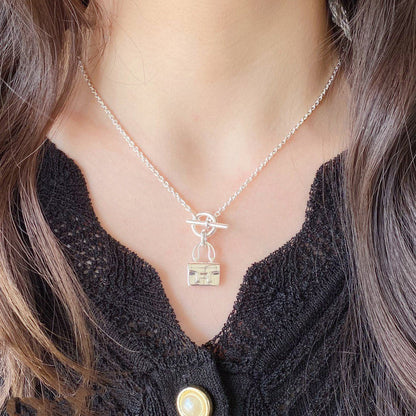 [BLUE TEARS]CONSTANCE PEDANT SILVER NECKLACE